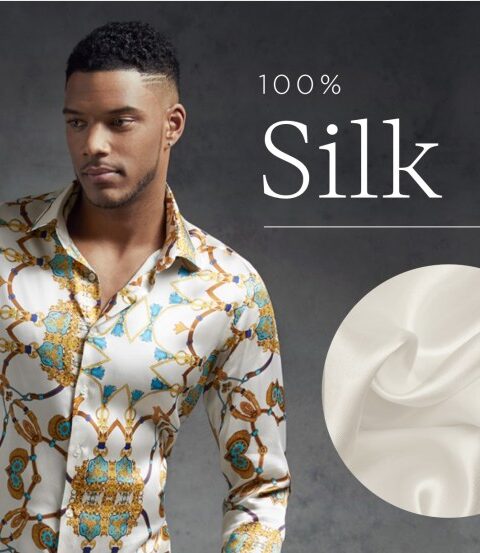 Silk dress shirts for mens