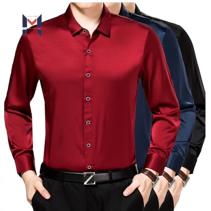 Silk dress shirts for mens