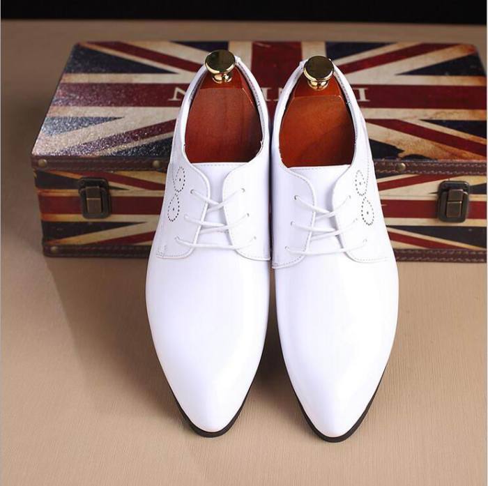 Mens white dress shoes size 14