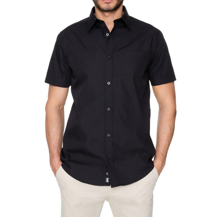 Men's short sleeve dress shirts slim fit