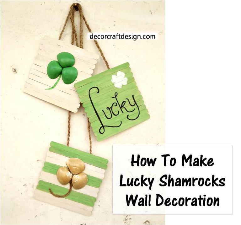 Shamrock wood diy shim awonderfulthought day wonderful