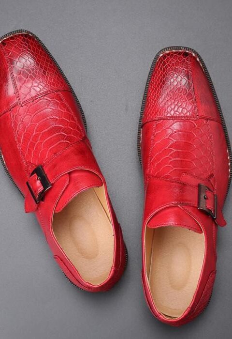 Mens red dress shoes size 14